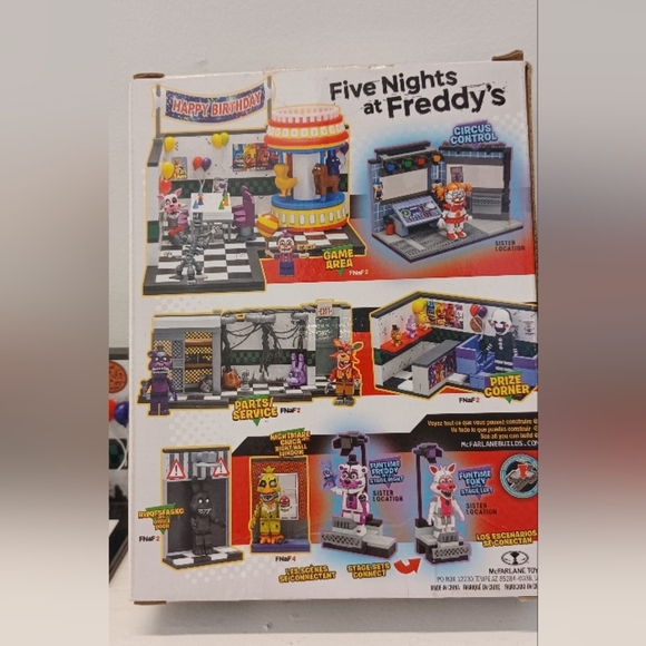 FNAF McFarlane Party Room Building Set #12692 Five Nights At Freddy's Incomplete - Picture 5 of 12